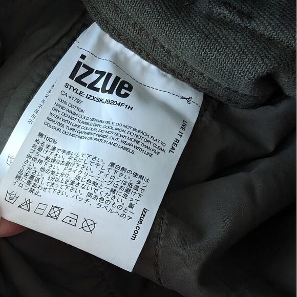 Izzue Green Denim Logo-patch Cargo Mini Skirt, size M - Picture 8 of 8